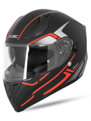 Integrálna prilba W-TEC Vesco Black Matt-Corsa Red - XXL (63)