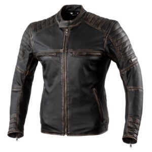 Kožená moto bunda Rebelhorn Hunter Pro CE Vintage Black - 3XL