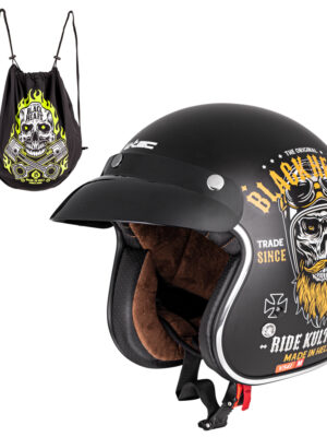 Moto prilba W-TEC Black Heart Kustom Ride Culture