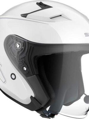 Moto prilba SENA Outstar s integrovaným headsetom biela lesk - S (55-56)