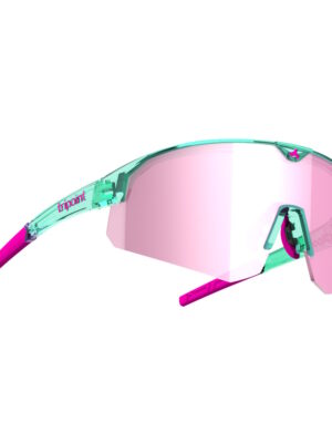 Športové slnečné okuliare Tripoint Lake Victoria Small Transparent Neon Turquoise Brown /w Pink Multi Cat.3