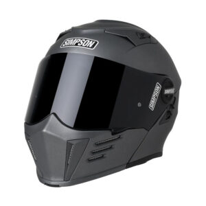 Moto prilba Simpson Darksome strieborná XXL (63-64)