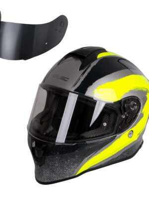 Moto prilba W-TEC Integra Graphic Black-Green - XL (61-62)
