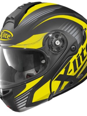 Moto prilba X-Lite X-1004 Nordhelle N-Com Flat Black-Yellow čierno-žltá - XS (53-54)