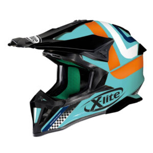 Motokrosová prilba X-Lite X-502 Best Trick Aquamarine modro-čierna - XL (61-62)
