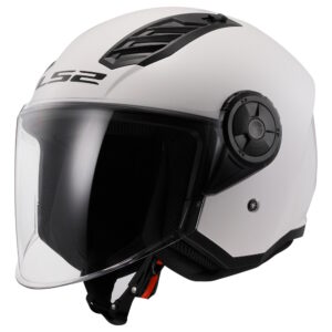 Moto prilba LS2 OF616 Airflow II Solid Gloss White 3XL (65-66)