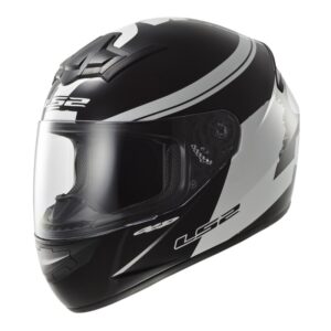 Moto prilba LS2 FF352 Rookie Fluo Black-White čierno-biela - XXL (63-64)