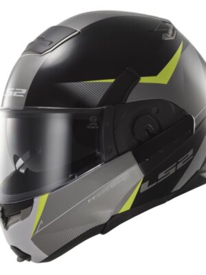 Výklopná moto prilba LS2 FF393 Convert Hawk čierno-žltá - XS (53-54)