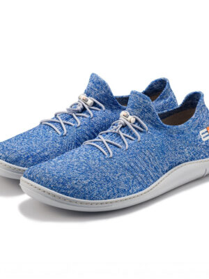 Pánske barefoot topánky Brubeck Merino light blue/grey - 47