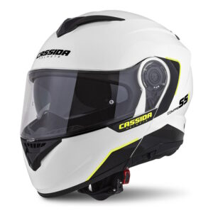 Moto prilba Cassida Compress 2.0 Refraction biela/čierna/žltá fluo P/J XXL (63-64)