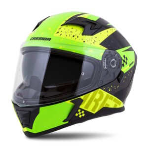 Moto prilba Cassida Integral 3.0 DRFT žltá perleť/zelená/čierna XXL (63-64)
