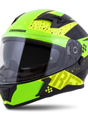Moto prilba Cassida Integral 3.0 DRFT žltá perleť/zelená/čierna XXL (63-64)