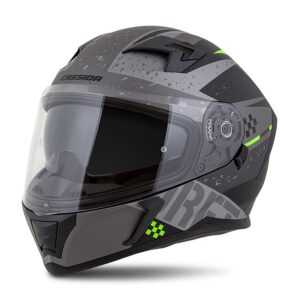 Moto prilba Cassida Integral 3.0 DRFT šedá matná/čierna/zelená S (55-56)