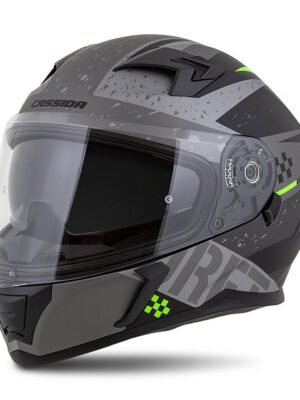 Moto prilba Cassida Integral 3.0 DRFT šedá matná/čierna/zelená S (55-56)