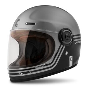 Moto prilba Cassida Fibre Super Hooligan čierna/metalická šedá XXL (63-64)