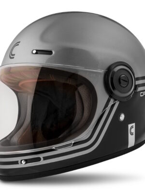 Moto prilba Cassida Fibre Super Hooligan čierna/metalická šedá XXL (63-64)