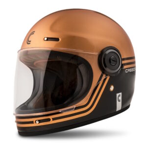 Moto prilba Cassida Fibre Super Hooligan čierna/metalická medená/šedá XXL (63-64)