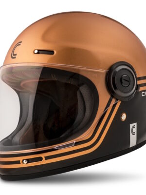 Moto prilba Cassida Fibre Super Hooligan čierna/metalická medená/šedá XXL (63-64)