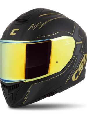 Moto prilba Cassida Integral GT 2.1 Flash čierna matná/metalická zlatá/tmavo šedá 3XL (65-66)