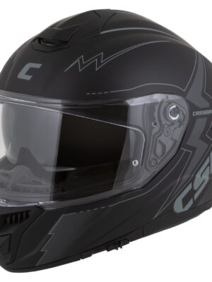 Moto prilba Cassida Integral GT 2.1 Flash čierna matná/tmavo šedá 3XL (65-66)