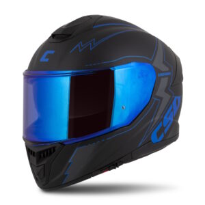 Moto prilba Cassida Integral GT 2.1 Flash čierna matná/metalická modrá/tmavo šedá 3XL (65-66)