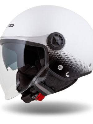 Moto prilba Cassida Handy Plus biela/čierna XXL (61)