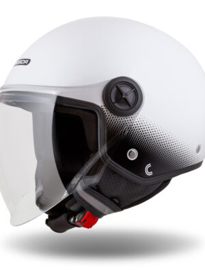 Moto prilba Cassida Handy biela/čierna XXL (61)