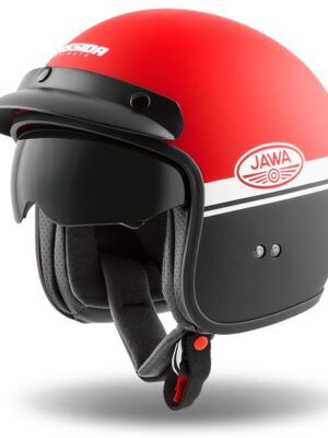 Moto prilba Cassida Oxygen Jawa OHC 2023 červená matná/čierna/biela XS (53-54)