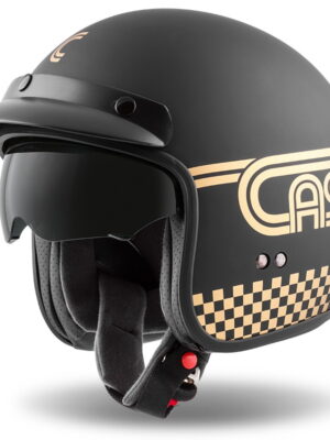 Moto prilba Cassida Oxygen Rondo 2023 čierna matná/zlatá S (55-56)