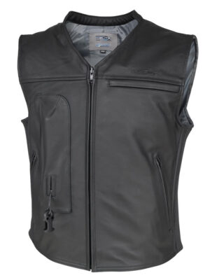Airbagová chopper vesta Helite Custom čierna - 5XL