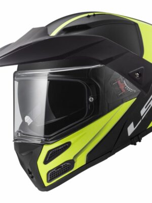 Výklopná prilba LS2 FF324 Metro Rapid Matt Black Yellow P/J XS (53-54)