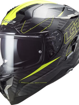 Moto prilba LS2 FF327 Challenger CT2 Fold Gloss H-V Yellow - M (57-58)