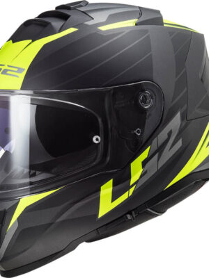 Moto prilba LS2 FF800 Storm II Nerve Matt H-V Yellow 3XL (65-66)