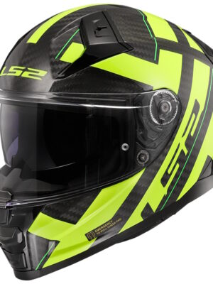 Moto prilba LS2 FF811 Vector II Carbon Strong Gl. Yellow 4XL (67-68)