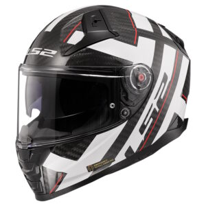 Moto prilba LS2 FF811 Vector II Carbon Strong Gl. White 4XL (67-68)