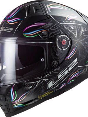 Moto prilba LS2 FF811 Vector II Tropical Black White 3XL (65-66)