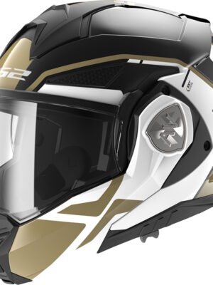 Výklopná moto prilba LS2 FF901 Advant X Metryk Black Gold P/J 3XL (65-66)