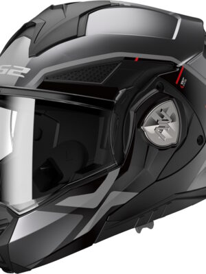 Výklopná moto prilba LS2 FF901 Advant X Metryk Matt Titanium P/J 3XL (65-66)