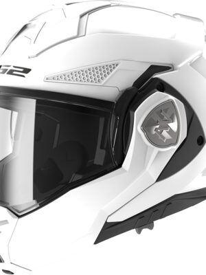 Výklopná moto prilba LS2 FF901 Advant X Solid White P/J 3XL (65-66)