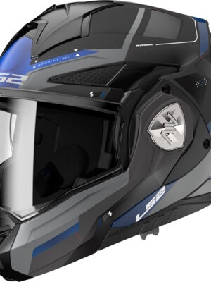 Výklopná moto prilba LS2 FF901 Advant X Spectrum Black Titanium Blue P/J 3XL (65-66)