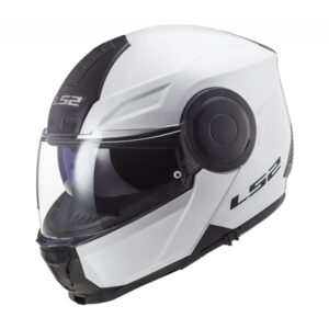 Výklopná moto prilba LS2 FF902 Scope Solid White - S (55-56)