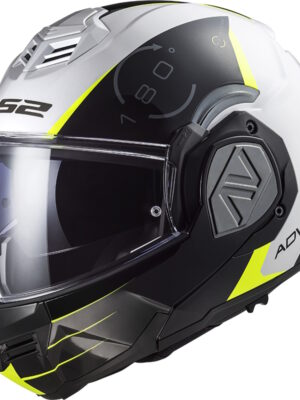Výklopná moto prilba LS2 FF906 Advant Codex White Black P/J 3XL (65-66)