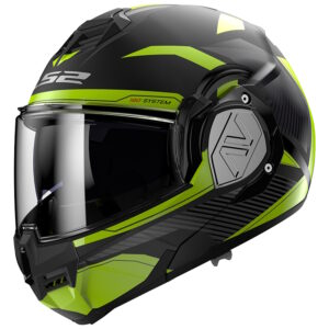 Výklopná moto prilba LS2 FF906 Advant Revo Matt Black H-V Yellow P/J 3XL (65-66)