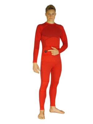 Súprava vyhrievanej unisex termobielizne Glovii GX červená - M