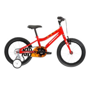Detský bicykel Kross Racer 3.0 16" Gen 005 červená/oranžová/biela - 10" (110-130 cm)