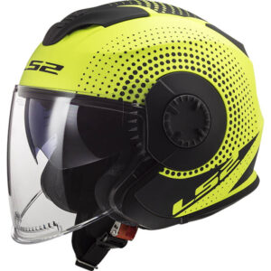 Moto prilba LS2 OF570 Verso Spin Matt Hi Vis Yellow - XS (53-54)