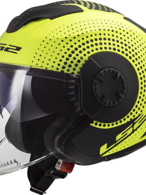 Moto prilba LS2 OF570 Verso Spin Matt Hi Vis Yellow - XS (53-54)