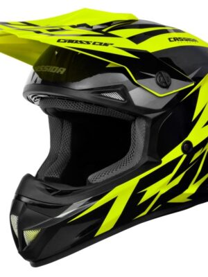 Motokrosová prilba Cassida Cross Cup Two žltá fluo/čierna/šedá - XS (53-54)