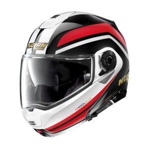 Moto helma Nolan N100-5 Plus Anniversary N-Com P/J Metal Black - XXL (63-64)