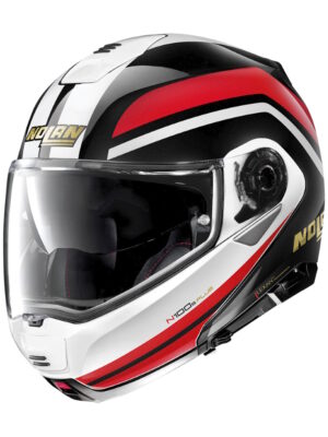Moto helma Nolan N100-5 Plus Anniversary N-Com P/J Metal Black - XXL (63-64)